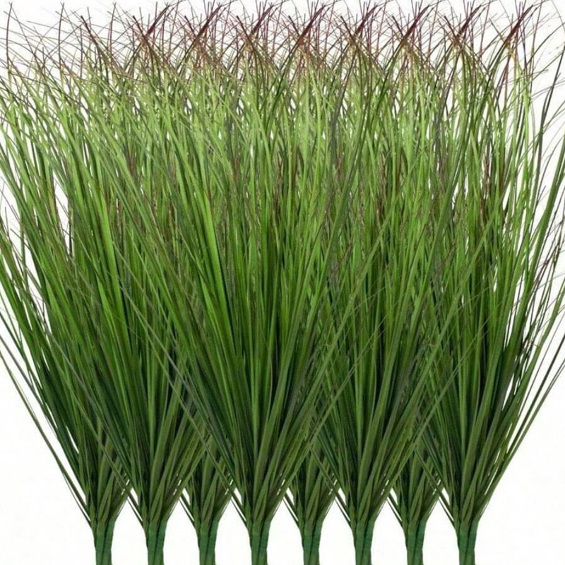 Plant Pot - 12 قطعة عشب البصل الاصطناعي الخضرة