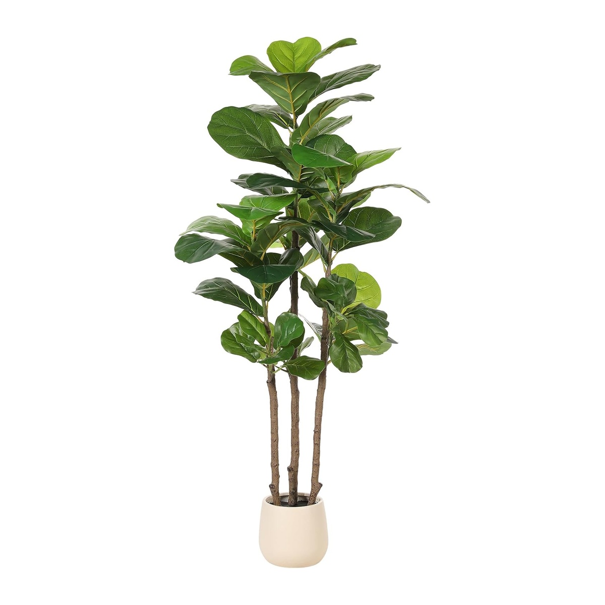 Fiddle Leaf Fig - شجرة التين الاصطناعية بارتفاع 152 سم،
