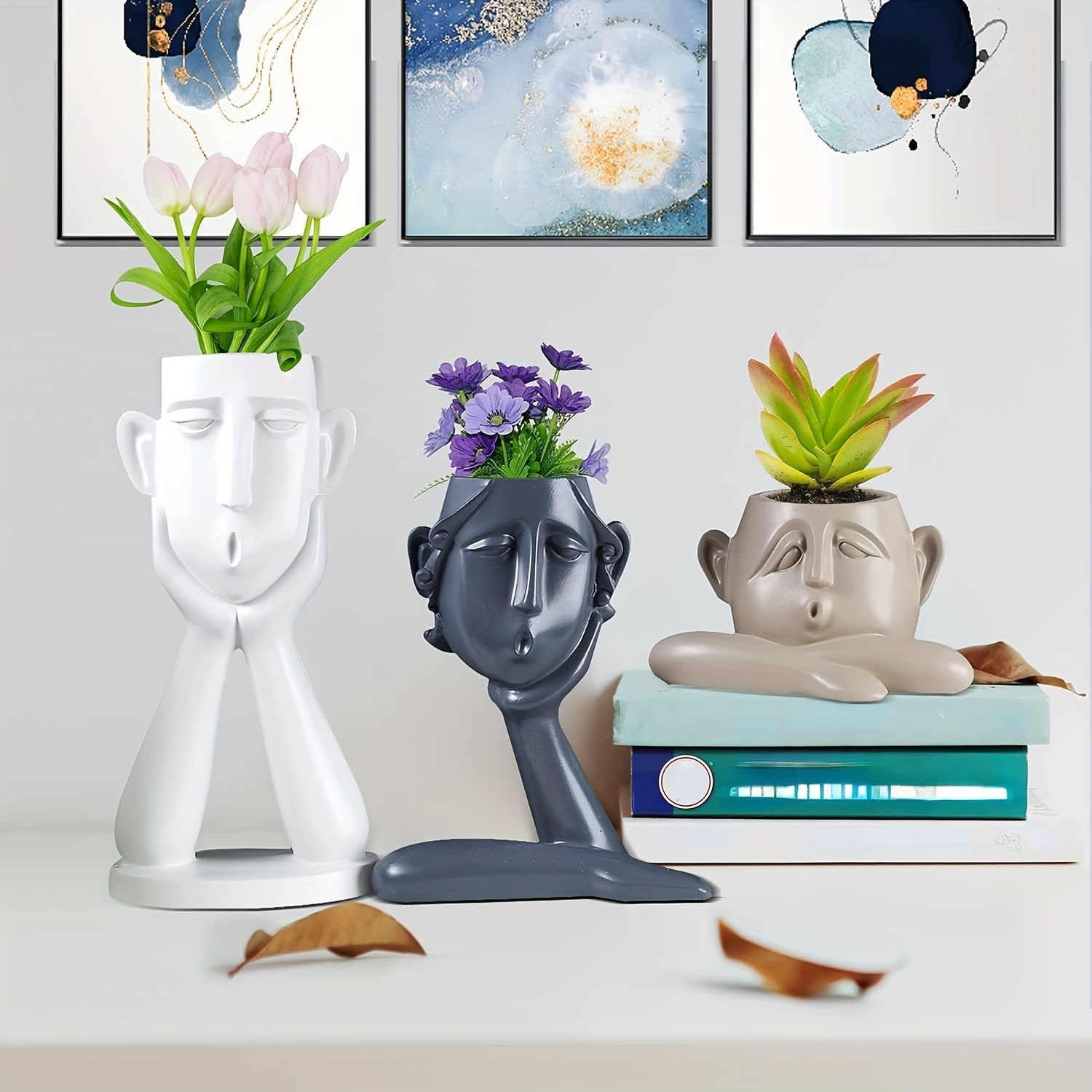 مجموعة مكونة من 3 قطع من تمثال - مراجعة Succulent Set وسعره