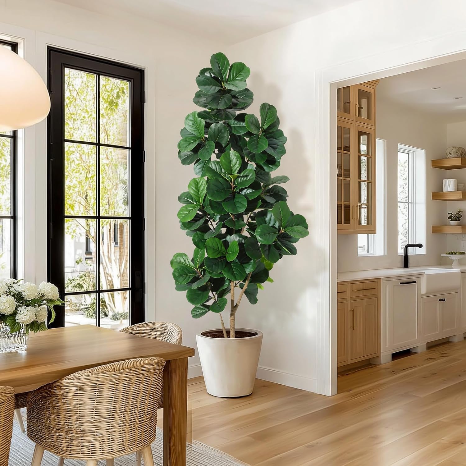 4FT/5FT/6FT/7FT كمان ورقة شجرة - مراجعة Fiddle Leaf Fig وسعره
